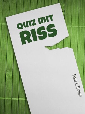 cover image of Quiz mit Riss